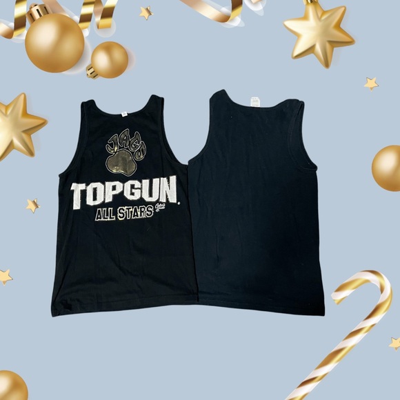 Black Graphic Kids Tank Tops - Picture 2 of 4